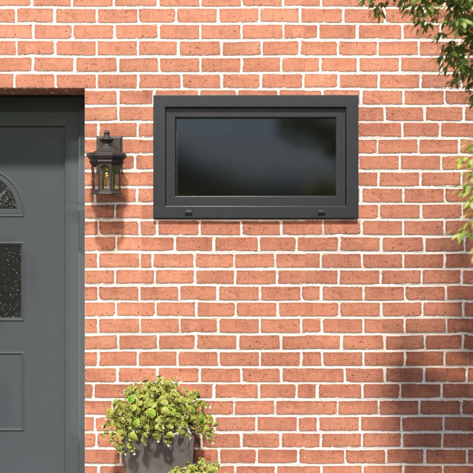 Kellerfenster RISOR 50 x 50 cm PVC und Glas Weiß