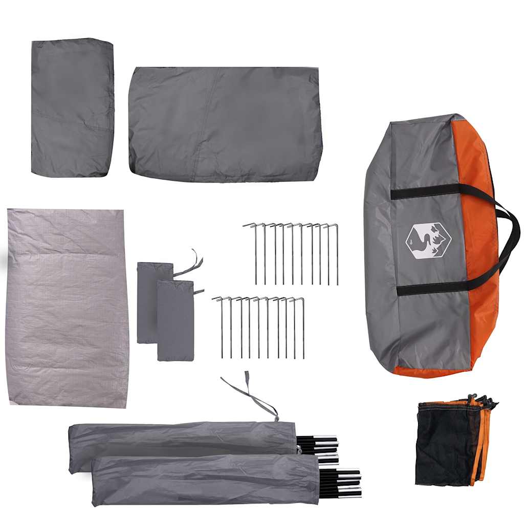 Campingzelt 5 Personen Grün Wasserdicht