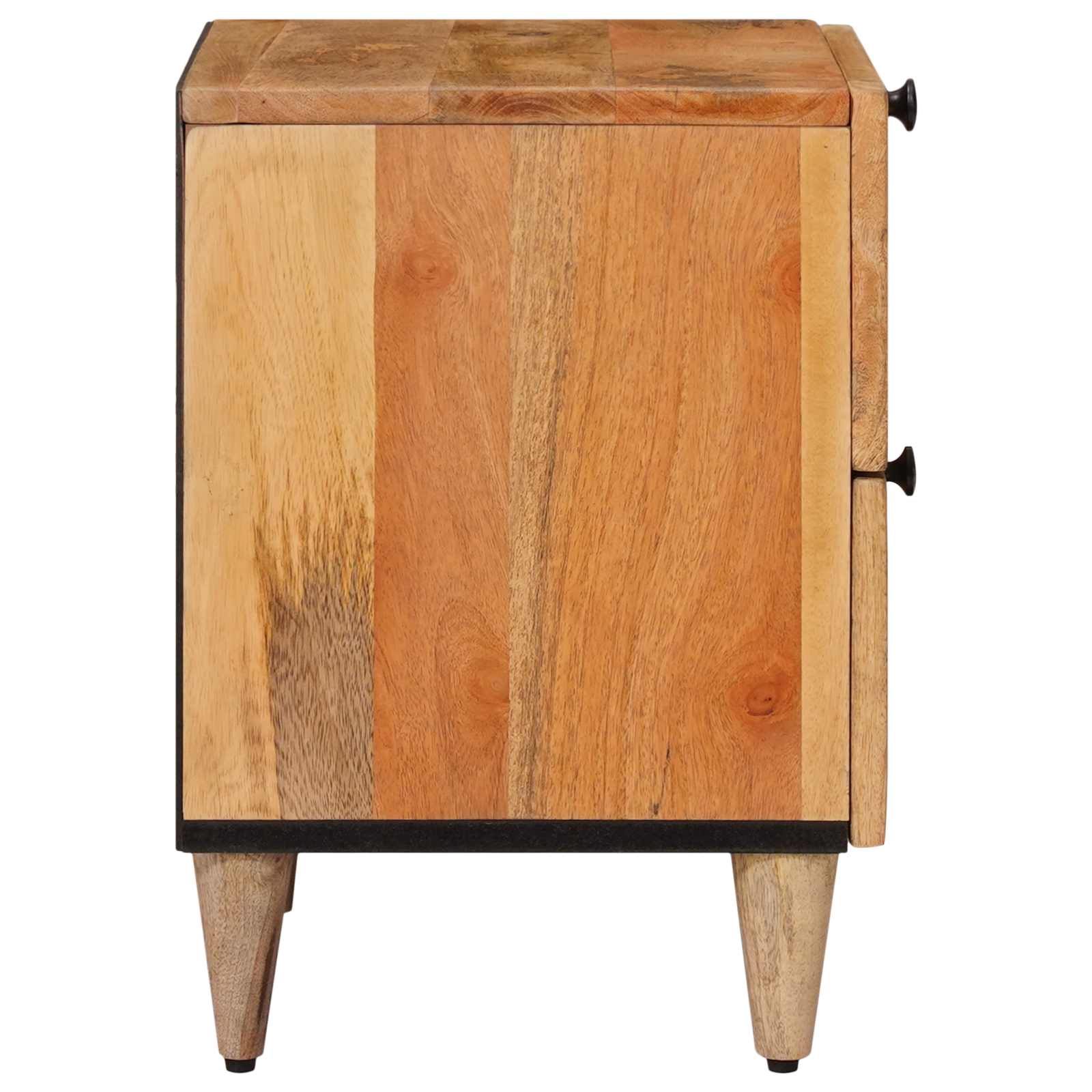 Nachttisch Braun 40 x 33 x 46 cm Massivholz Mango