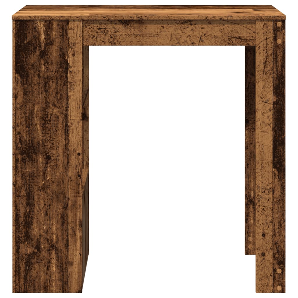 Bartisch Schwarz Eichen-Optik 102 x 50 x 103,5 cm Holzwerkstoff