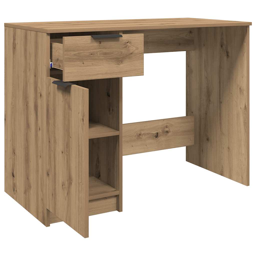 Schreibtisch Weiß 100x50x75 cm Holzwerkstoff