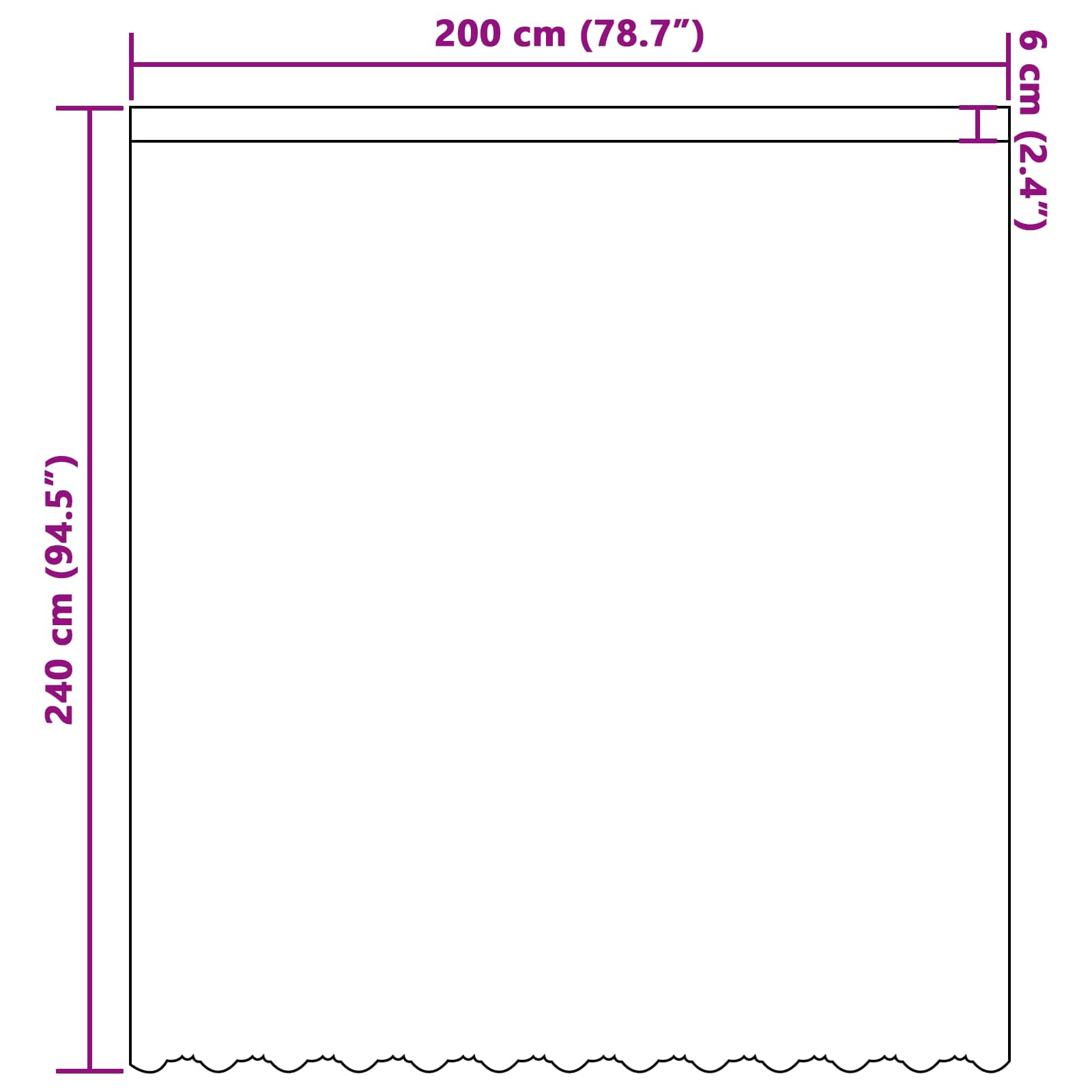 Spitzenvorhang mit Vorhängen Floral Weiß 80 x 150 cm Polyester