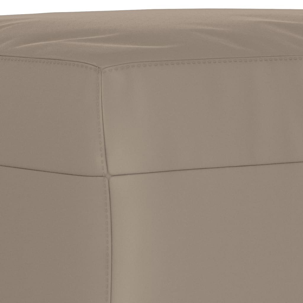 Fußhocker Taupe 60x50x41 cm Mikrofasergewebe