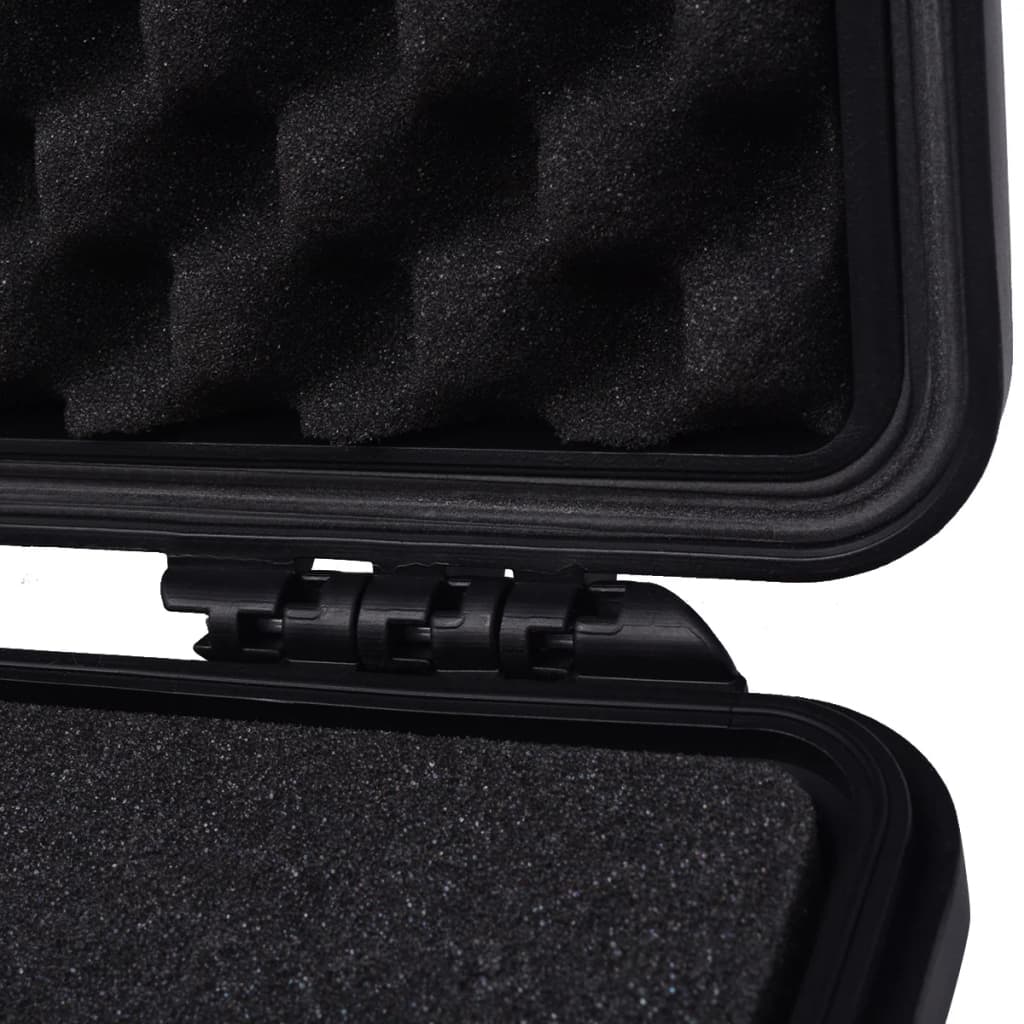 Koffer für Flugreise Tragbar Schwarz 46,5x21,5x17,5 cm PP
