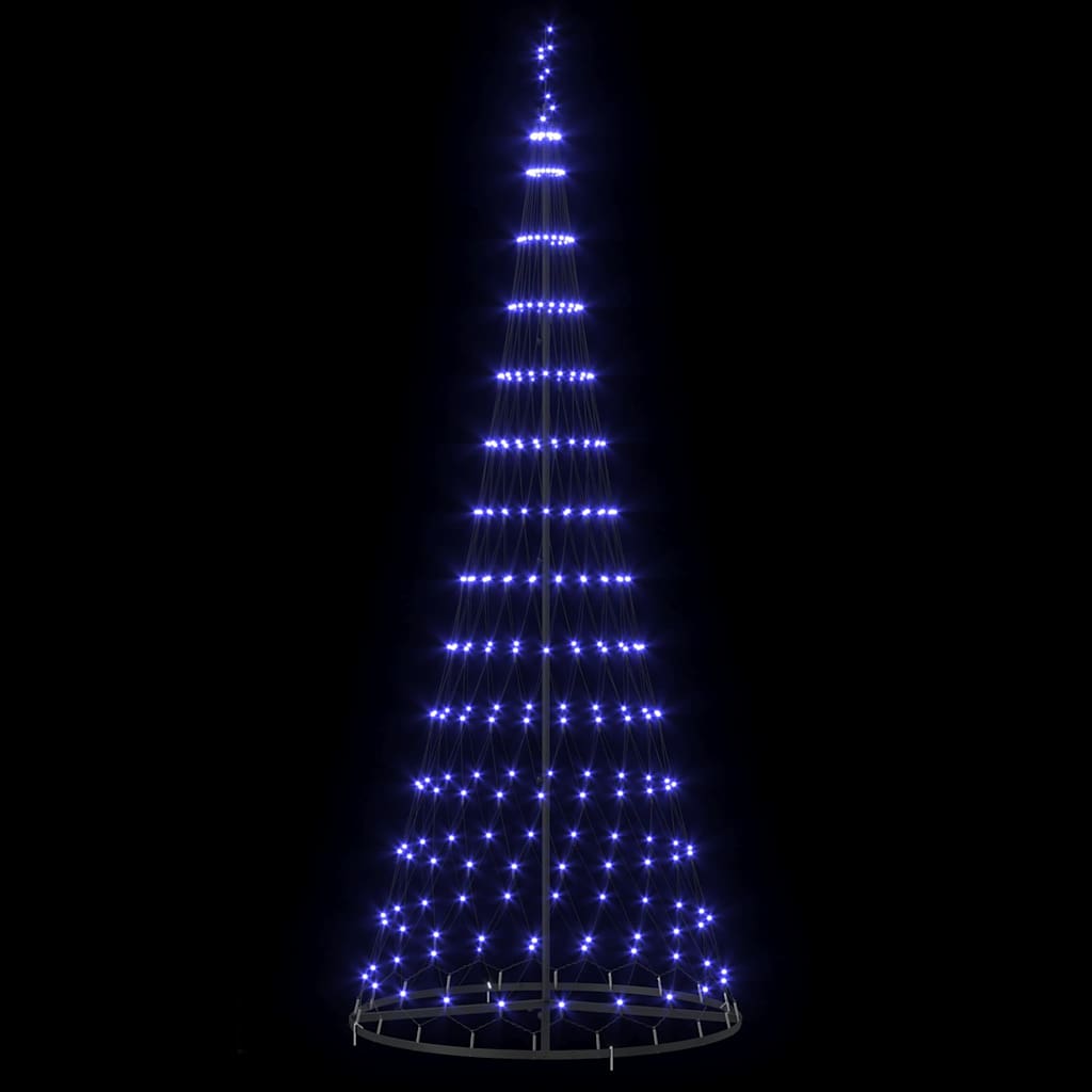 LED-Weihnachtsbaum mit 230 LEDs Mehrfarbig 184,5 cm Metall