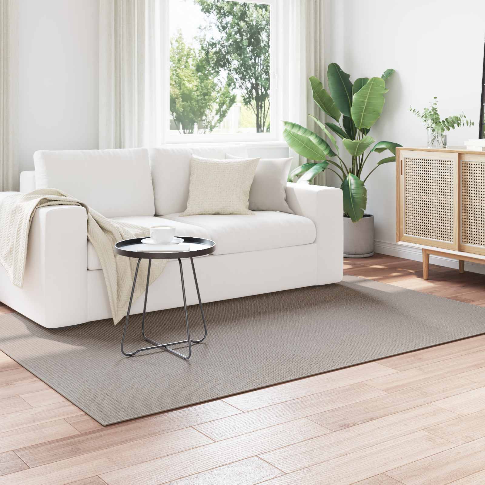 Bereichsteppiche Rechtwinklig LUGO Creme 150 x 80 cm Polyester