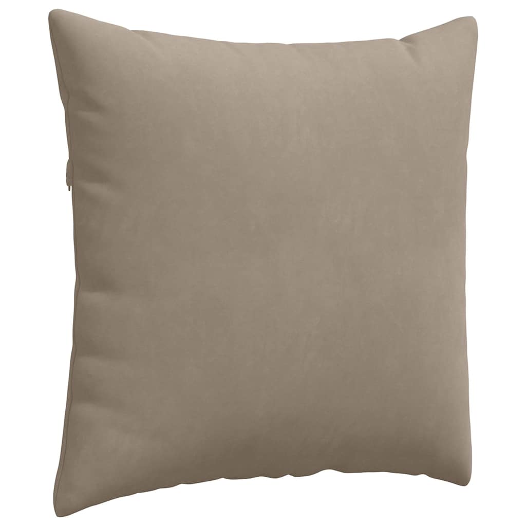 Sofakissen 2 Stück Taupe 50 x 30 cm Stoff