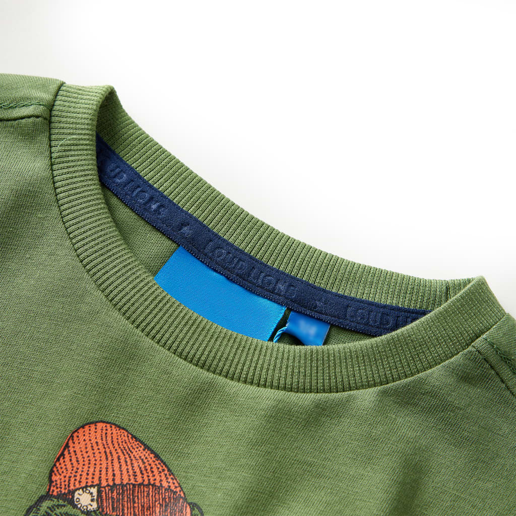 Kinder-Langarmshirt Helles Khaki 128