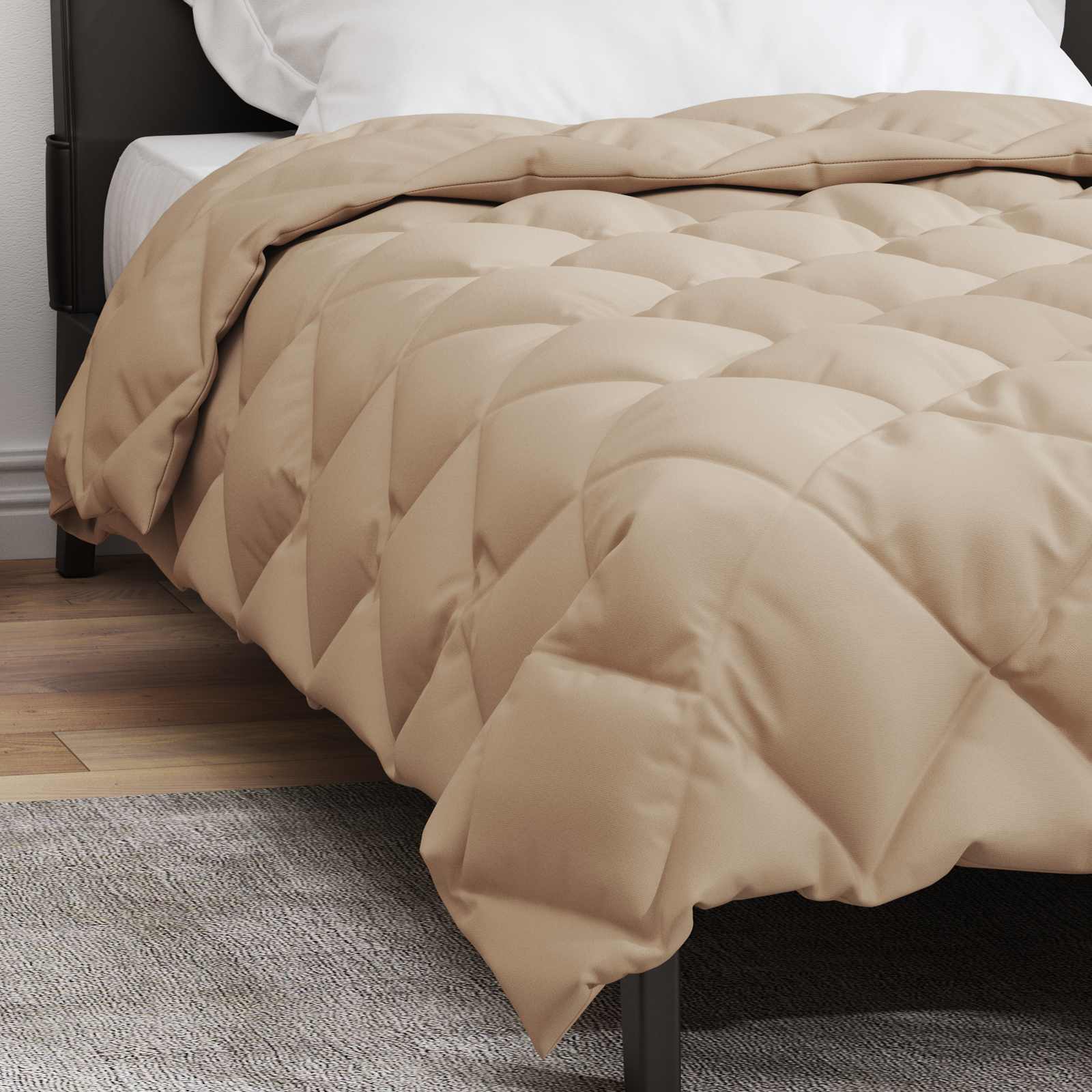 Winterbettdecke Anthrazit 135 x 200 cm Mikrofaser