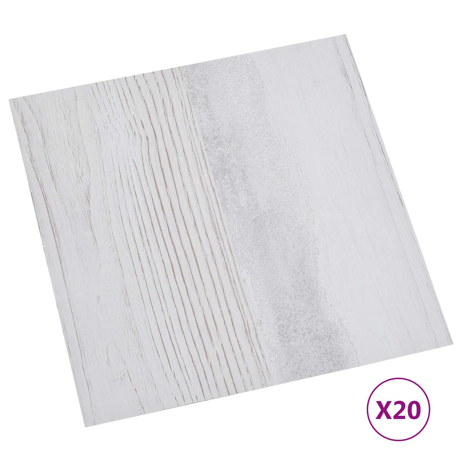 Selbstklebende Bodenplanken 30,5 x 30,5 cm 20 pcs PVC Betongrau