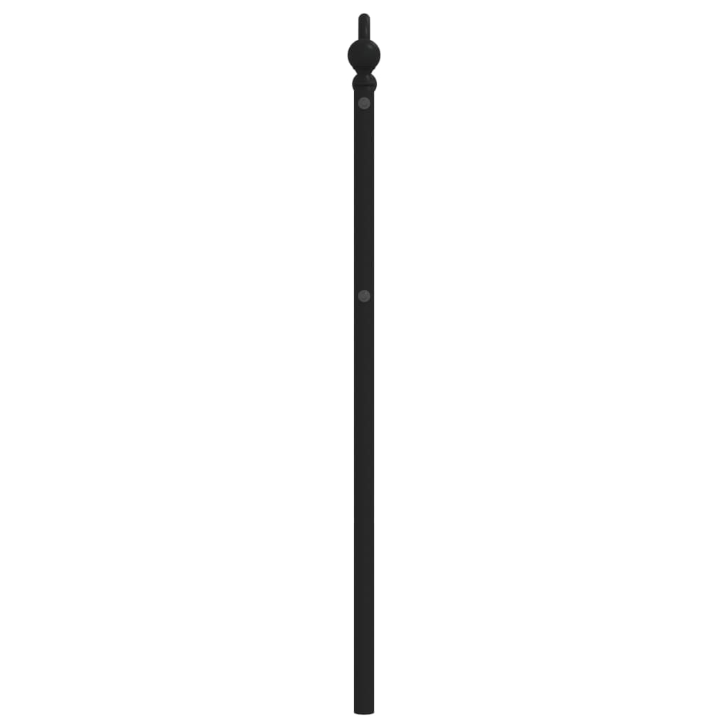 Ersatz-Kopfteil Metall Schwarz 135 cm