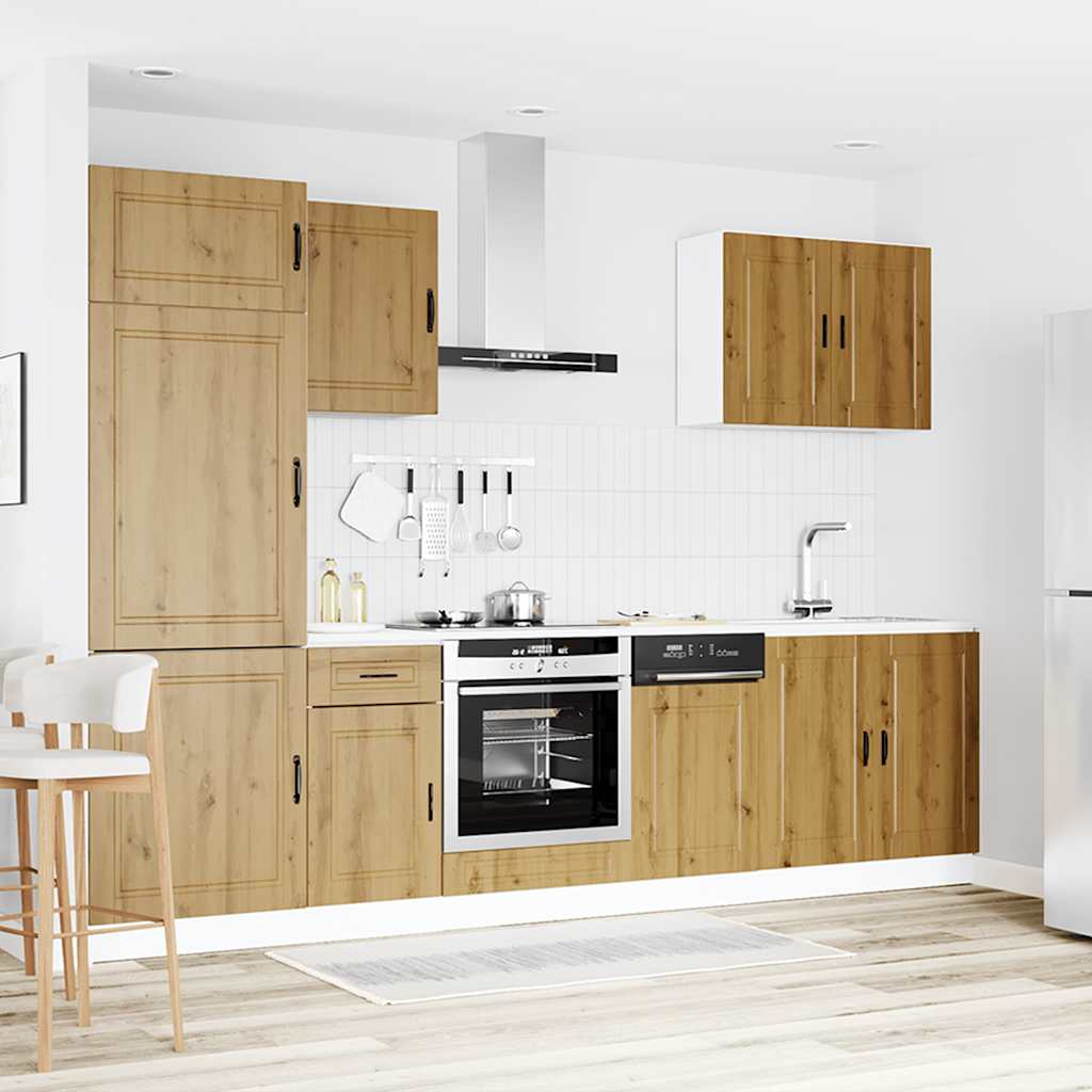 7-tlg. Küchenschrank-Set Porto Weiß Holzwerkstoff