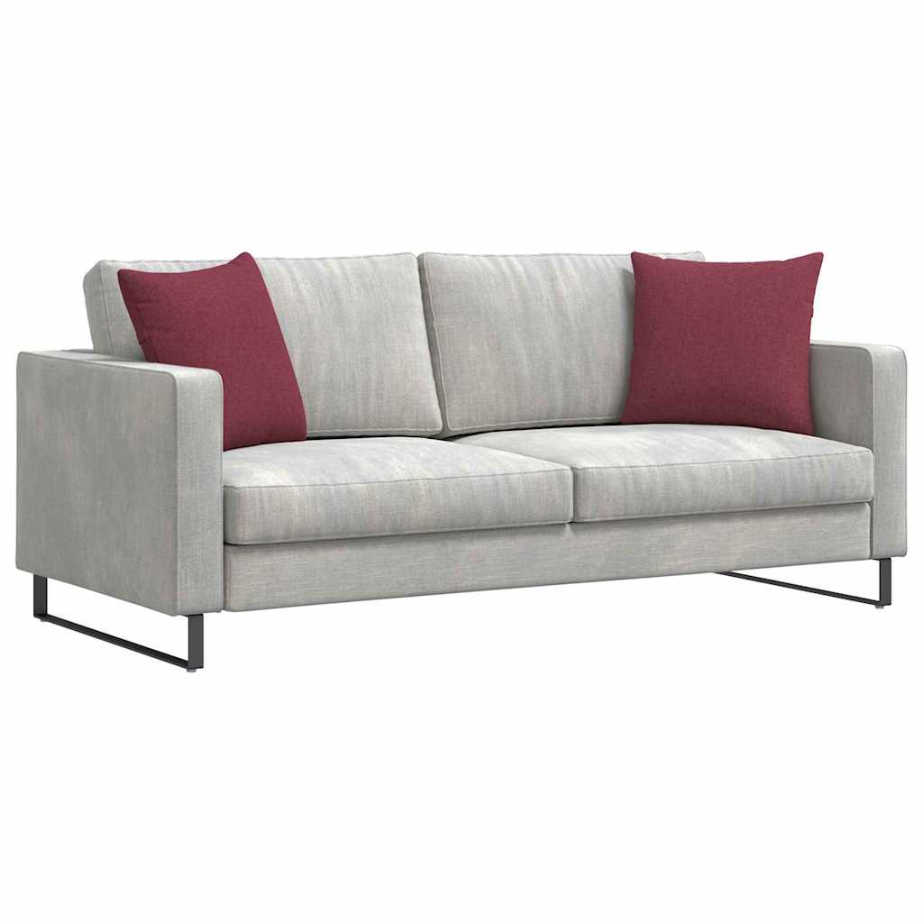 Sofakissen 2 pcs Hellgrau 50 x 30 cm Stoff