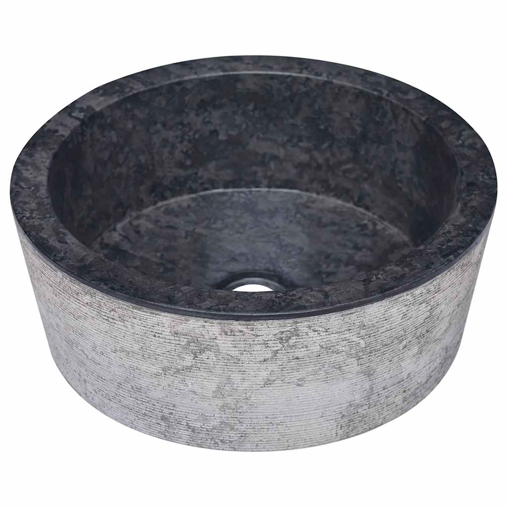 Waschbecken Creme Ø40x15 cm Marmor