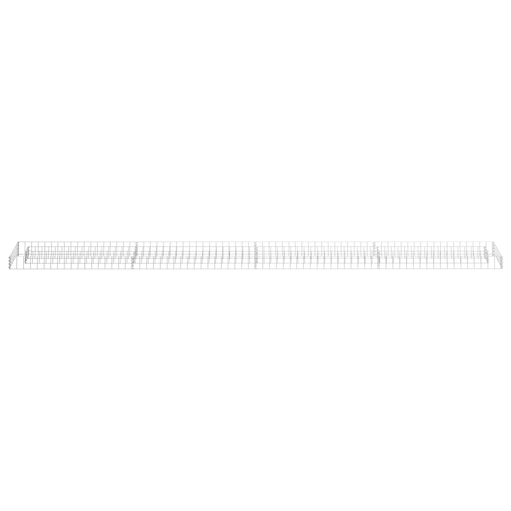 Gabionen-Hochbeet Verzinkter Stahl 90x30x10 cm