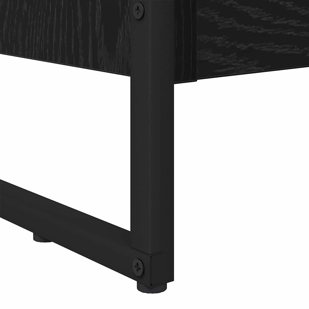 Bücherregal 2 pcs Schwarz Eichen-Optik 60 x 30 x 189,5 cm