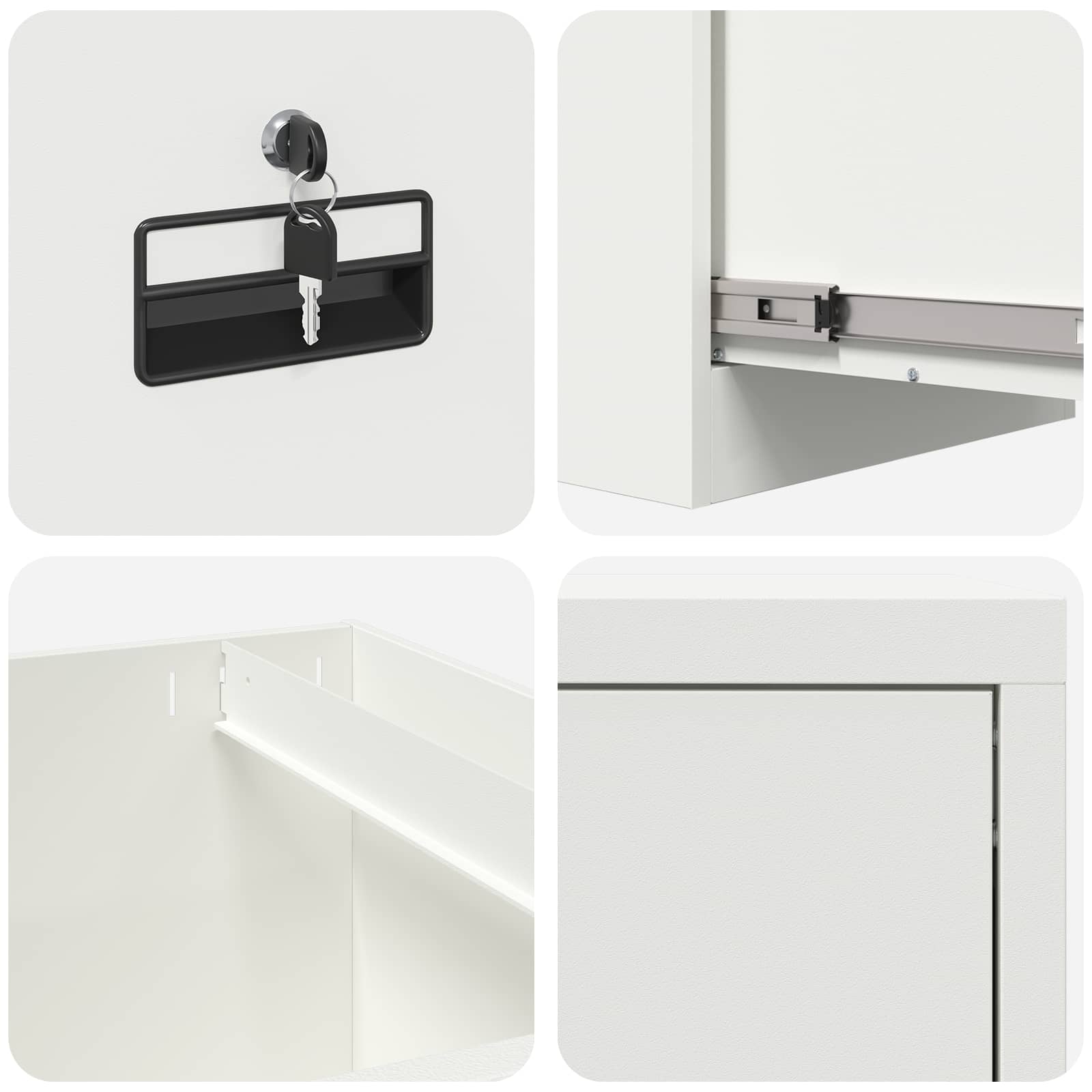 Aktenschrank 2 pcs Schwarz 44 x 50 x 139 cm Kaltgewalzter Stahl