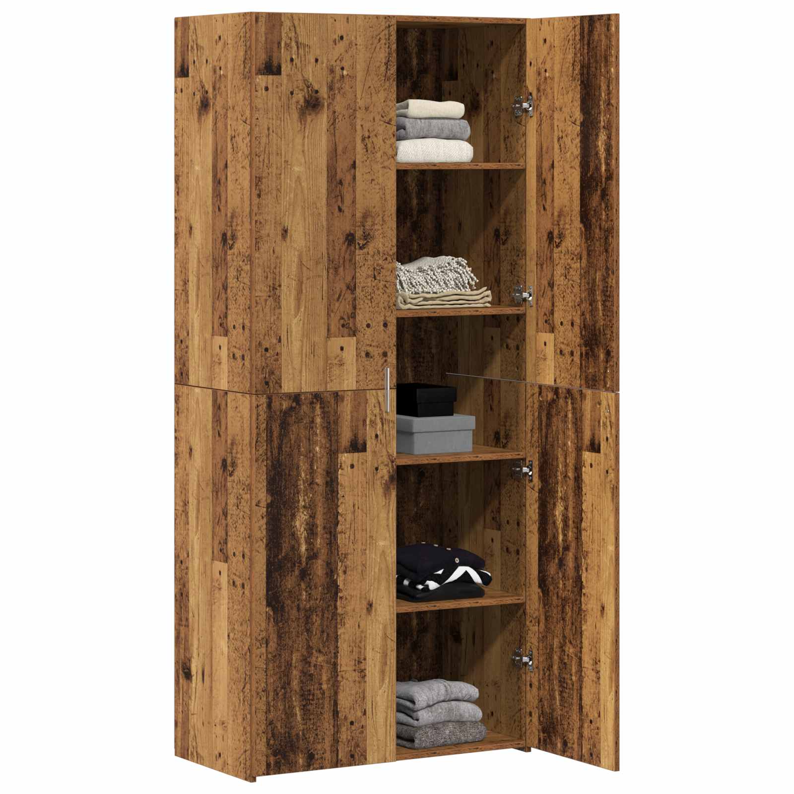 Highboard 2 pcs Artisan-Eiche 80 x 42 x 185 cm