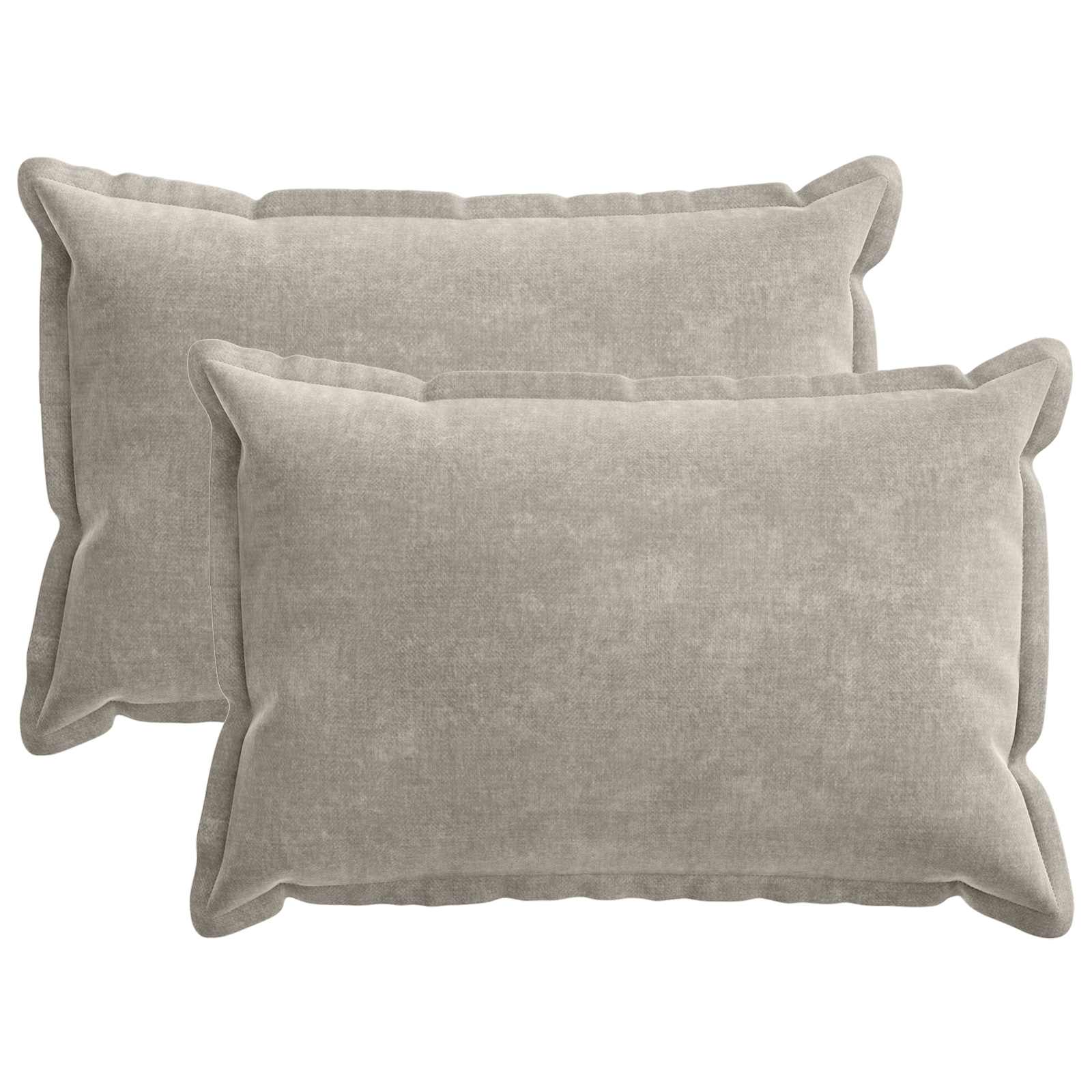 Kissenbezug 2 Stk. HOUTEN Dunkelgrau 30 x 30 cm Chenille-Stoff