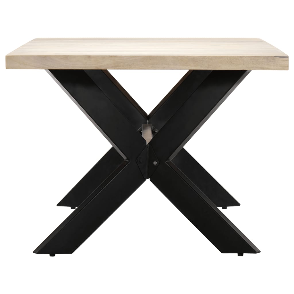 Esstisch Massivholz Mango und Stahlgestell 180 cm