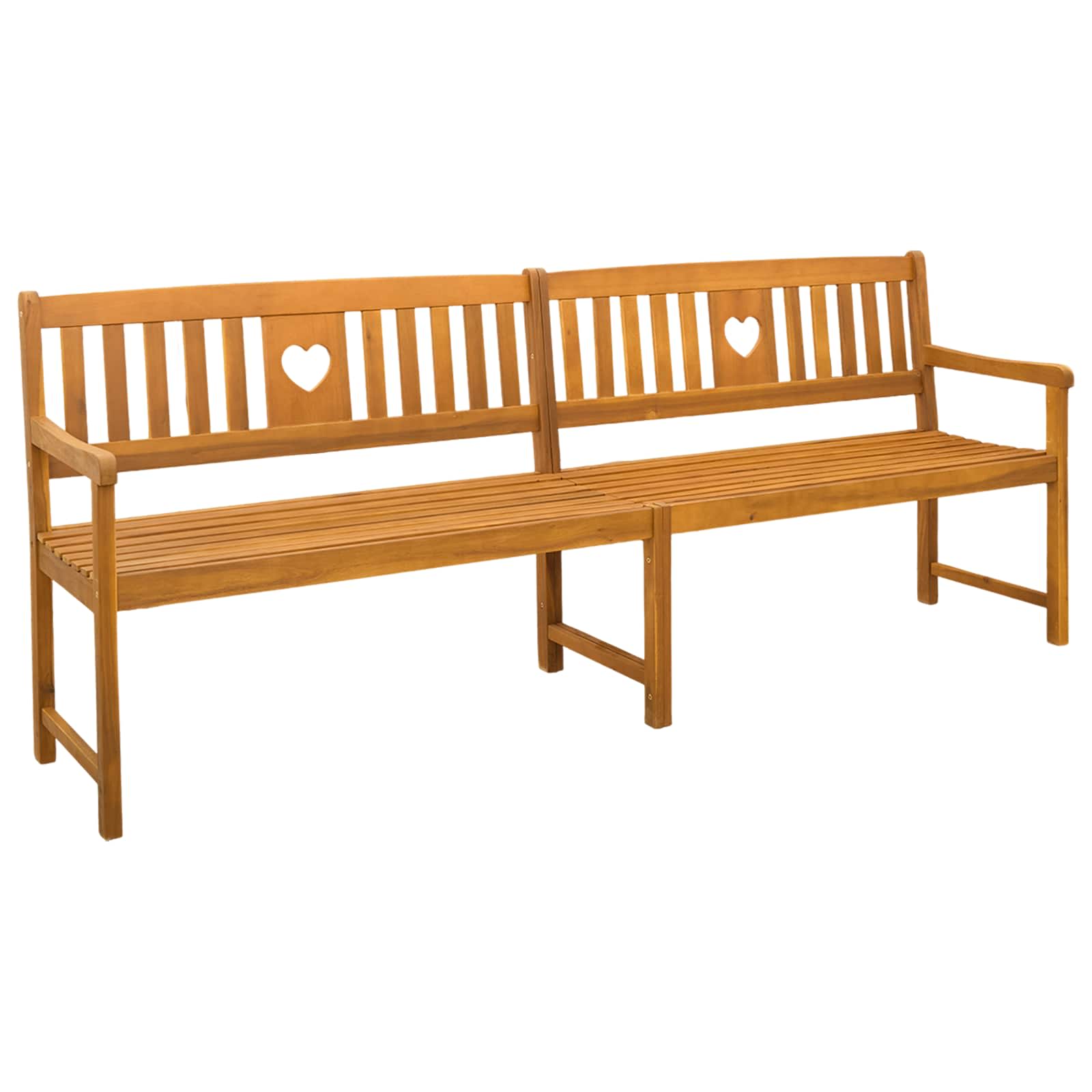 Bank Outdoor Natur 110 x 56 x 90 cm Massivholz Akazie