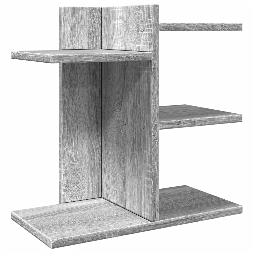 Schreibtisch-Organizer Weiß 42x21,5x42 cm Holzwerkstoff