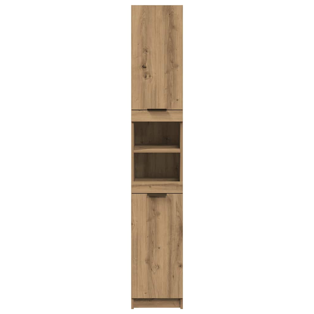 Badschrank Weiß 32x34x188,5 cm Holzwerkstoff