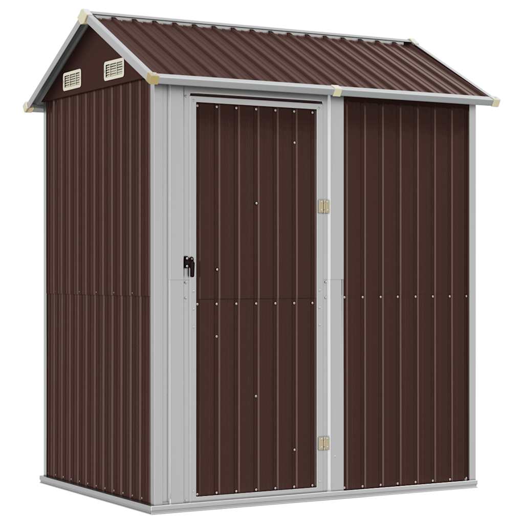 Gartenhaus Hellgrau 192x152,5x237 cm Verzinkter Stahl