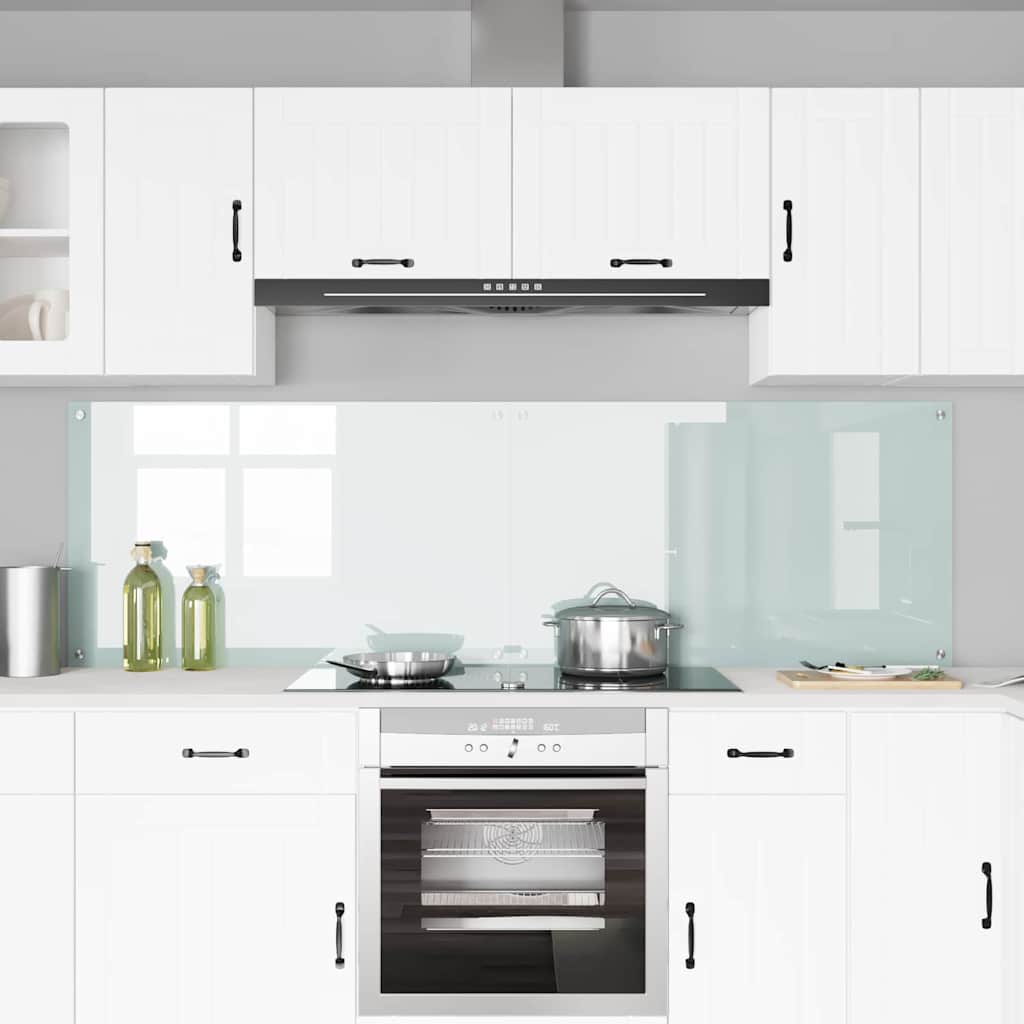 Küchenrückwand 2 pcs Weiß 70 x 40 cm Gehärtetes Glas