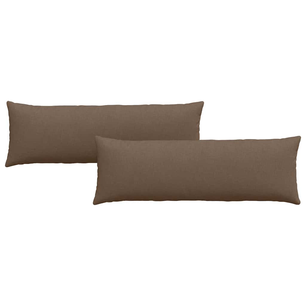 Sofakissen 2 pcs Hellgrau 50 x 30 cm Stoff