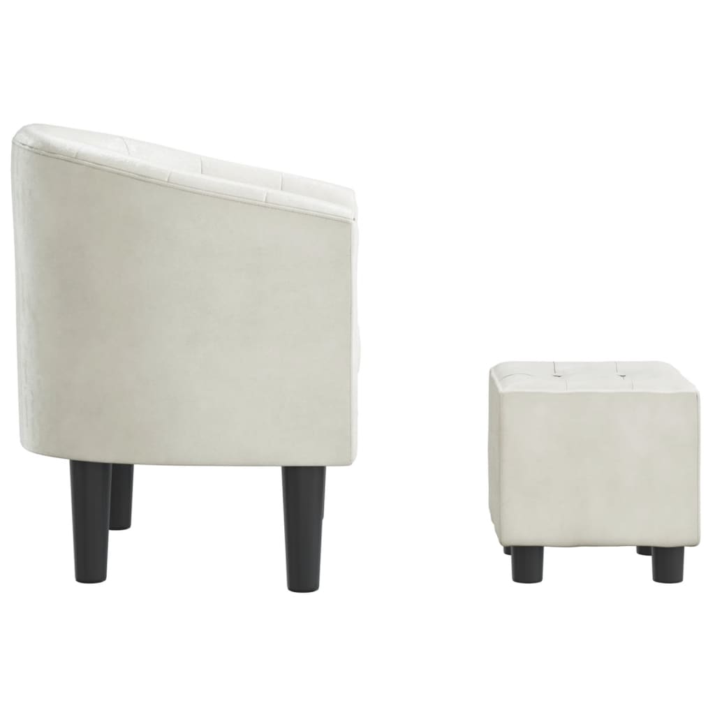 Clubsessel Grau Kunstleder