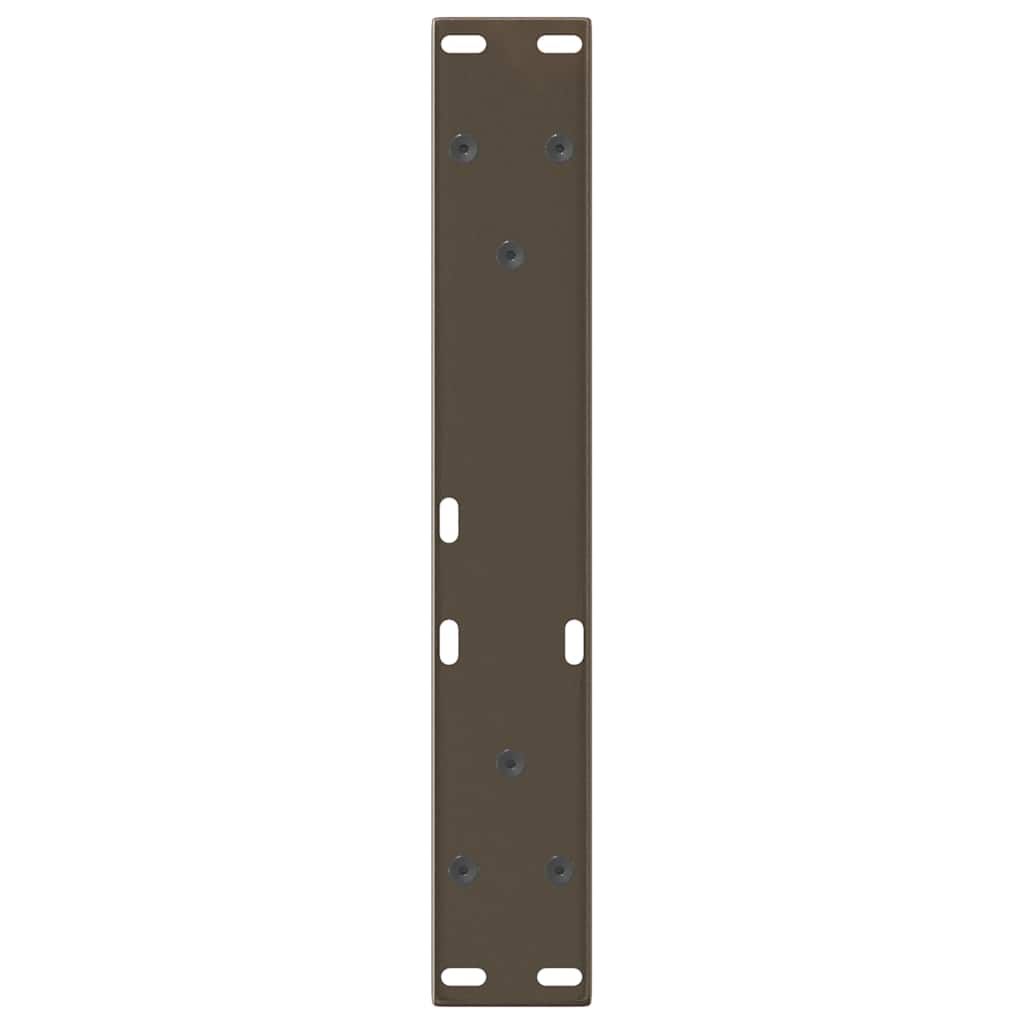 Couchtischbeine V-Form 2 Stück Schwarz 30x(30-31,3) cm Stahl