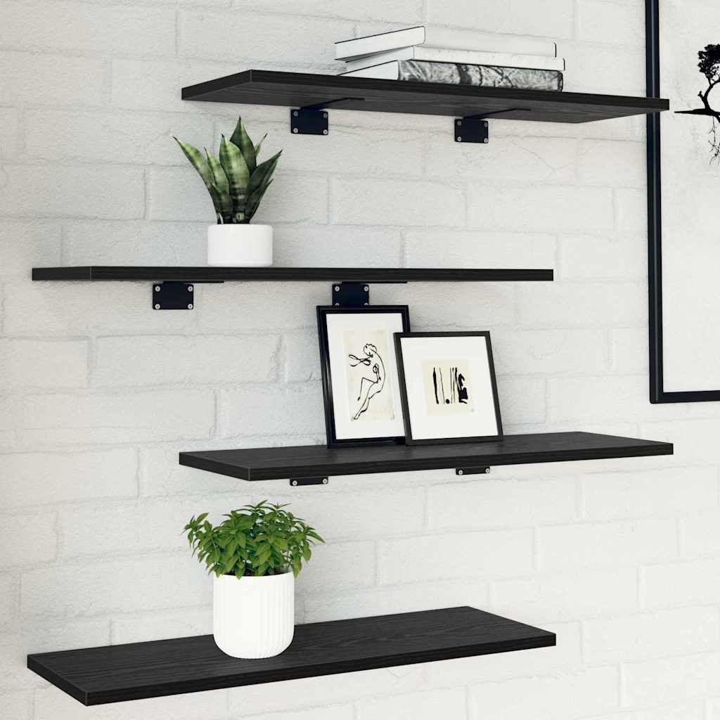 Bücherregal-Bretter 4 Stk. Weiß 40x10x1,5 cm Holzwerkstoff