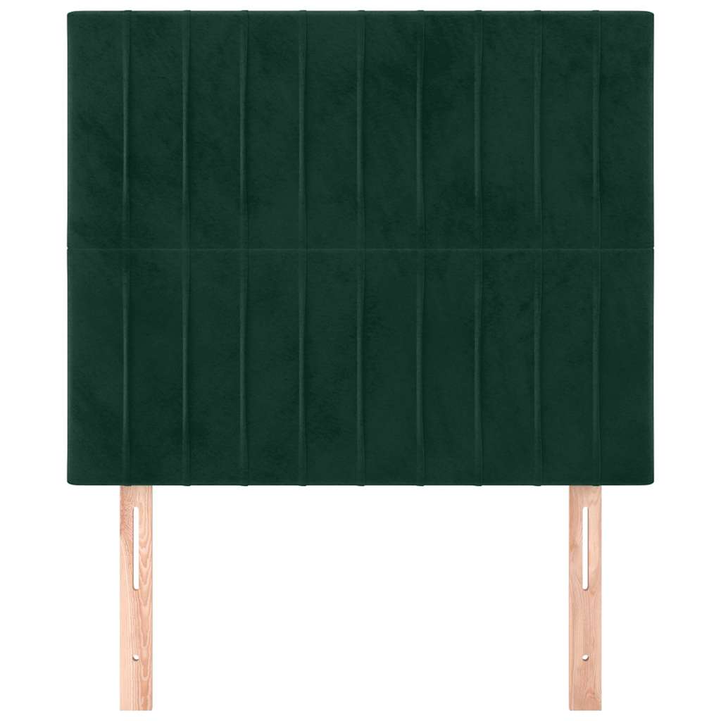 Kopfteil Hellgrau 80x5x118/128 cm Samt