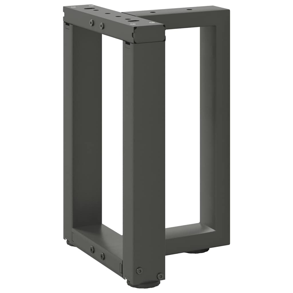 Couchtischbeine T-Form 2 Stk. Schwarz 30x25x(30-31) cm Stahl