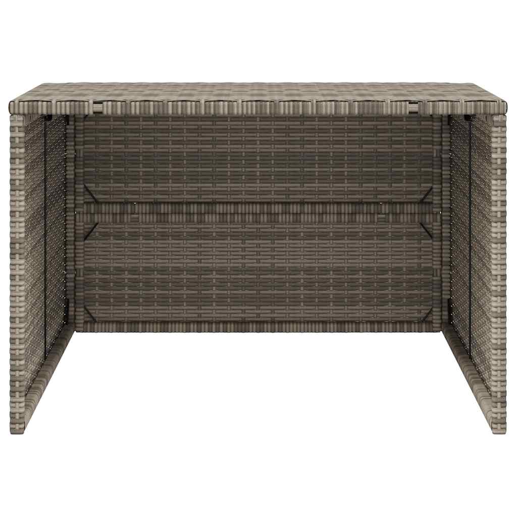Mähroboter-Garage Schwarz 86x90x52/57 cm Poly Rattan