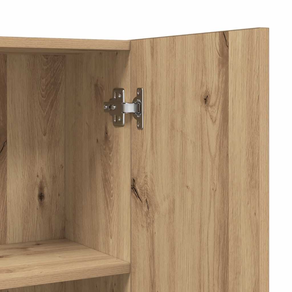 Waschmaschinenschrank Weiß 64x25,5x190 cm