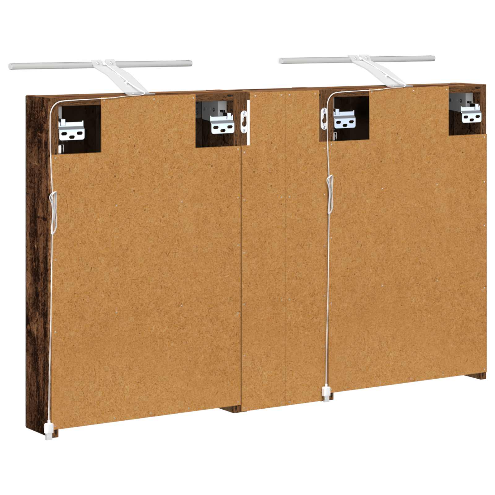 Badezimmerschrank-Set 3 pcs 80 x 10,5 x 50 cm Holzwerkstoff