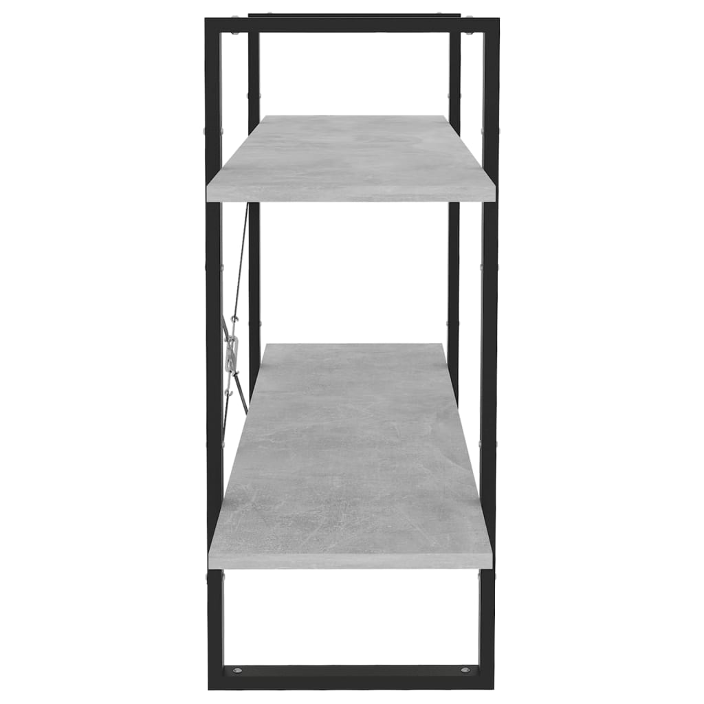 Bücherregal 2 Fächer Weiß 100x30x70 cm Holzwerkstoff