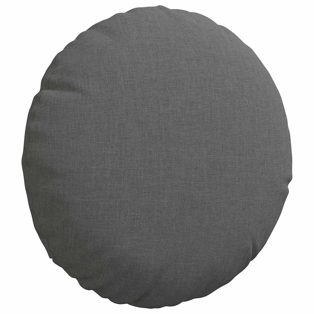 Sitzkissen 2 pcs Hellgrau Ø30 x 13 cm Stoff