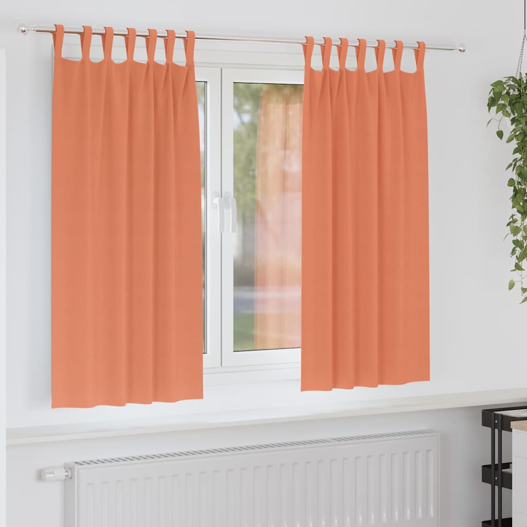 Verdunkelungs-Vorhänge mit Ringen 2 pcs Beige 140 x 140 cm