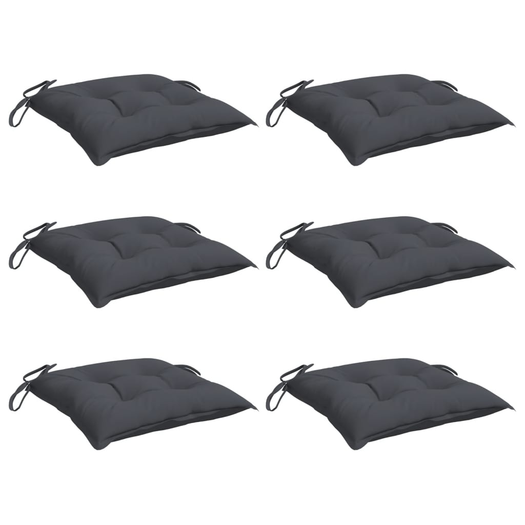 Stuhlkissen 4 Stk. Hellblau 40x40x7 cm Oxford-Gewebe