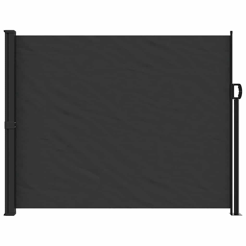Seitenmarkise Ausziehbar Schwarz 100x300 cm