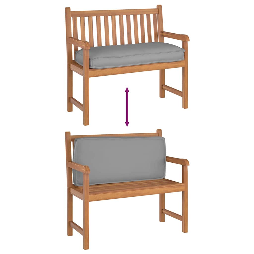 Kissen Anthrazit 120 x 50 x 12 cm Oxford-Stoff