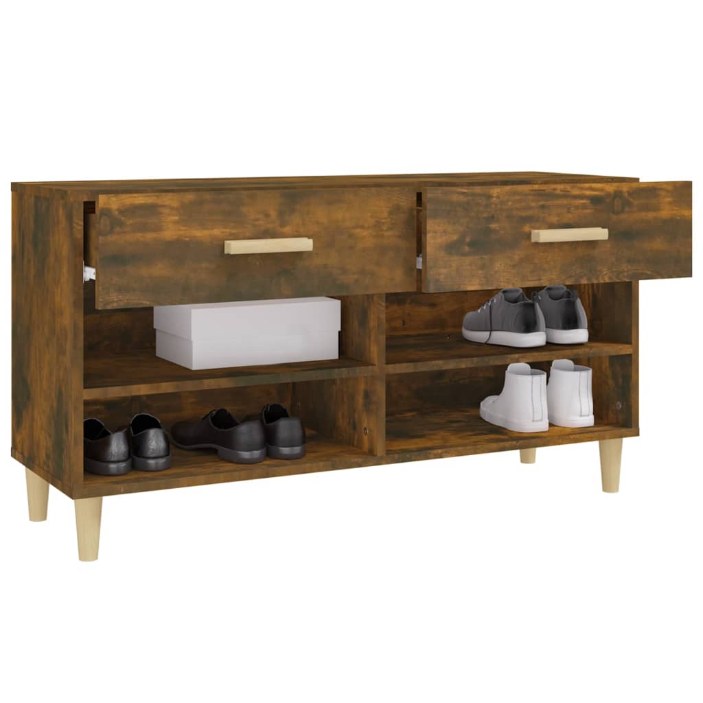 Schuhschrank Weiß 102x35x55 cm Holzwerkstoff