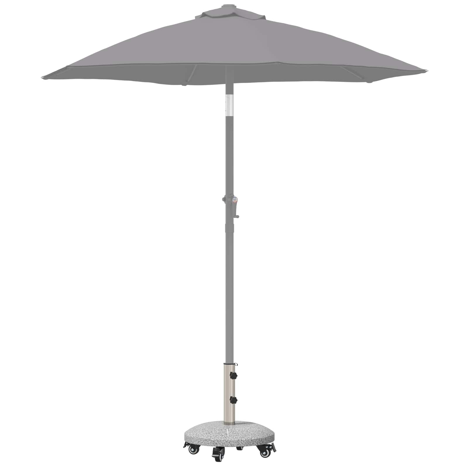 Parasolbasis für 40-50 mm Pole 26.75 kg Schwarz