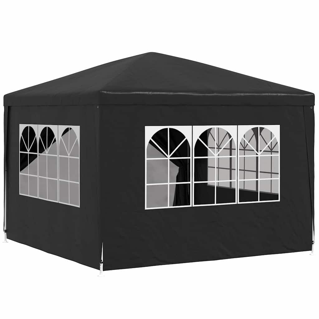 Party-Zelt 400 x 300 x 255 cm Rot PE und Stahl