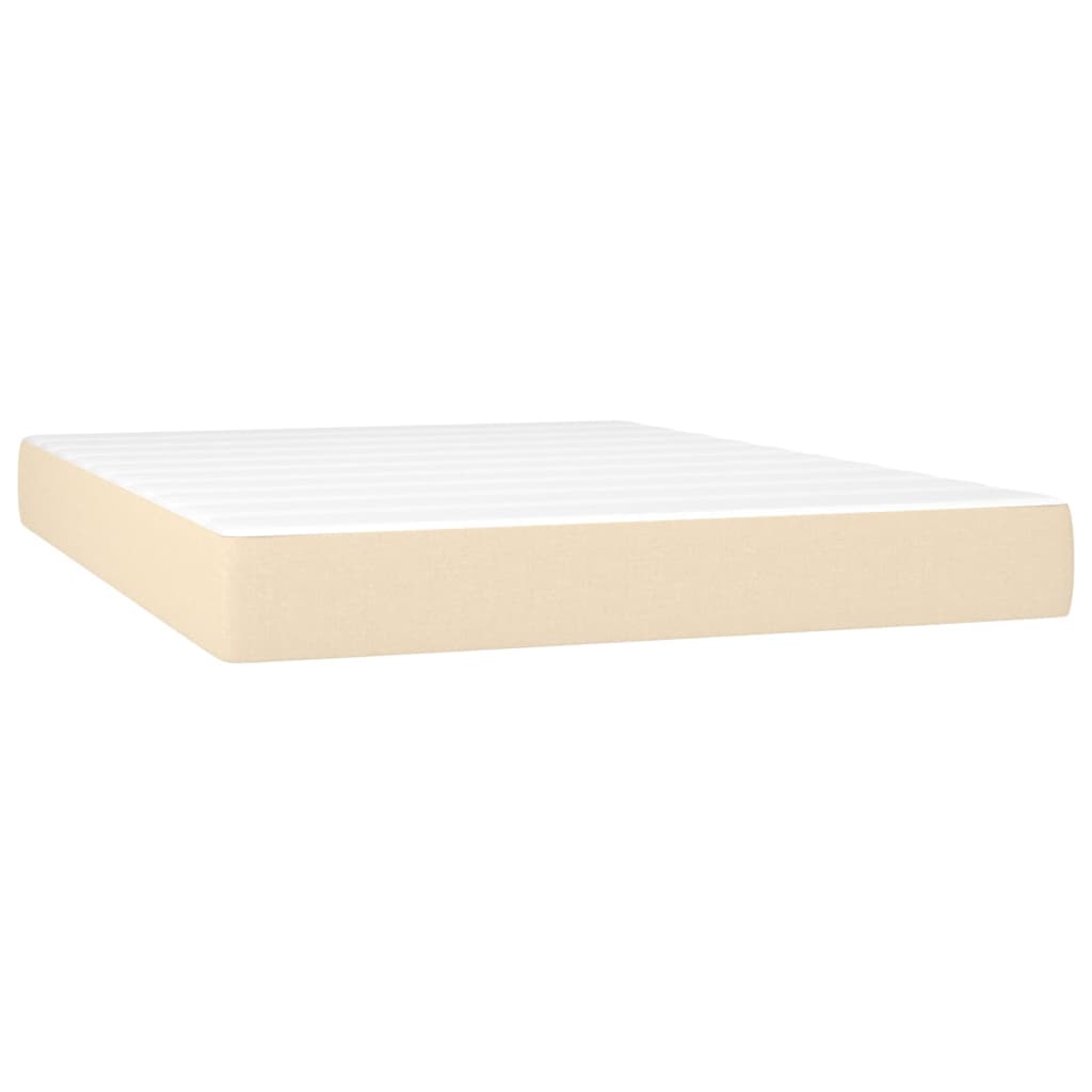 Taschenfederkernmatratze Mittel Hellgrau 80x200x20 cm Stoff