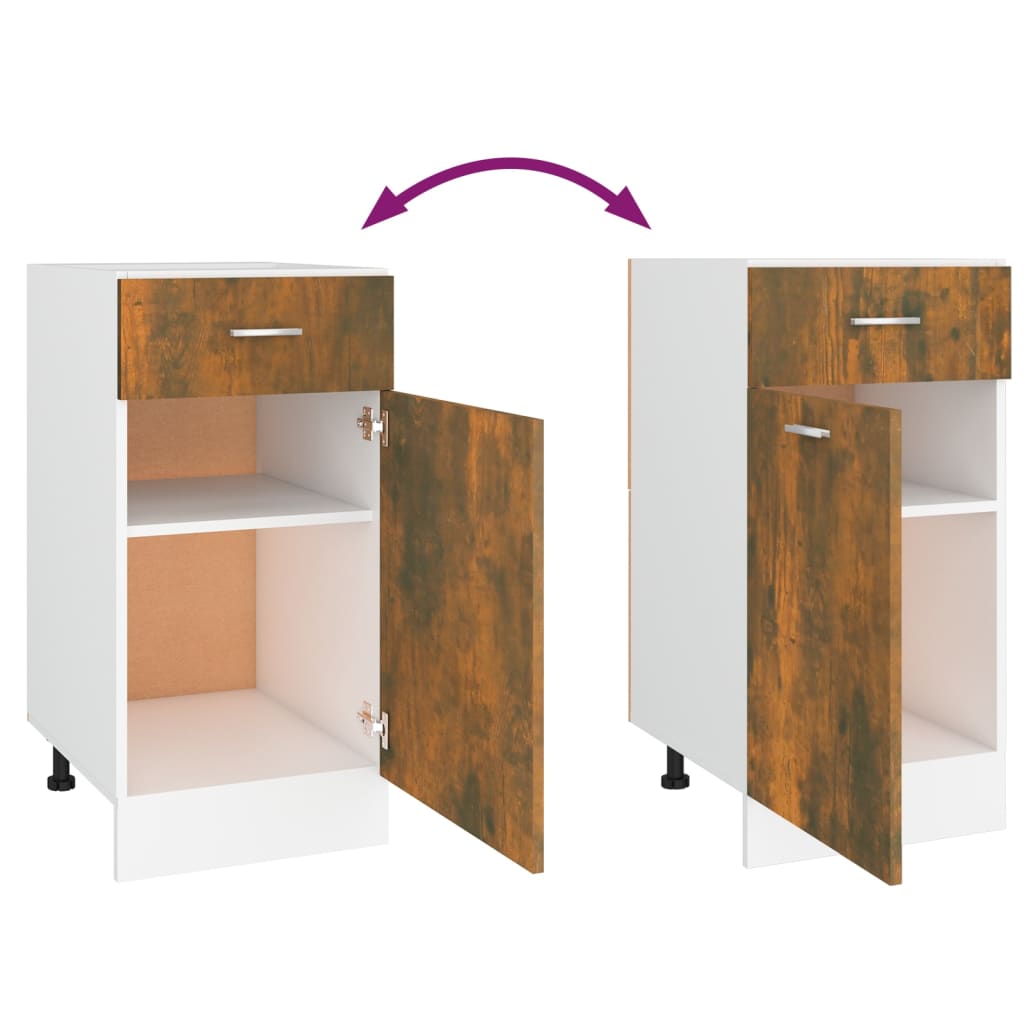 Unterschrank Lyon Weiß 60x46x81,5 cm Holzwerkstoff