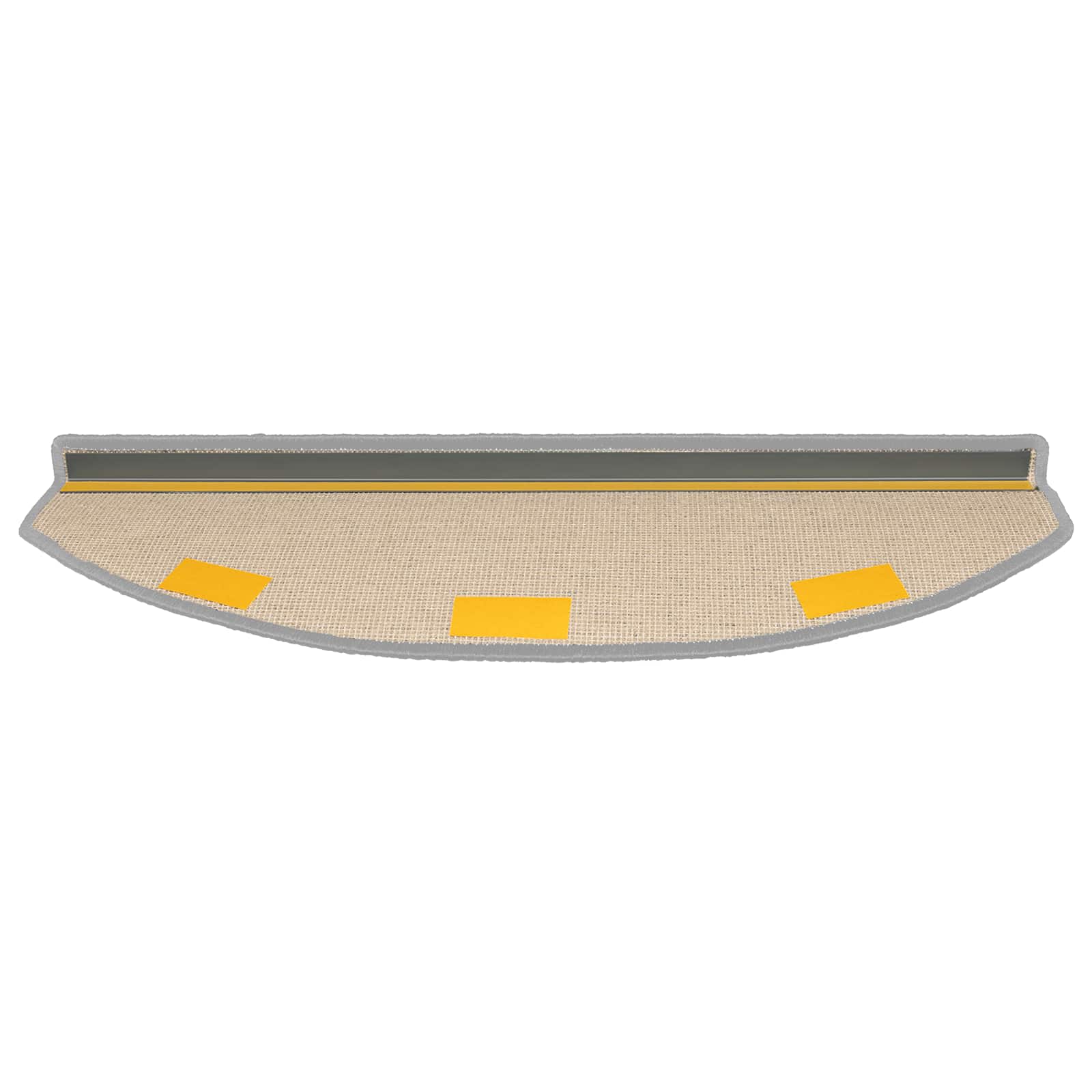 Stufenmatten 15 Stk. 56x17x3 cm Anthrazit Halbrund